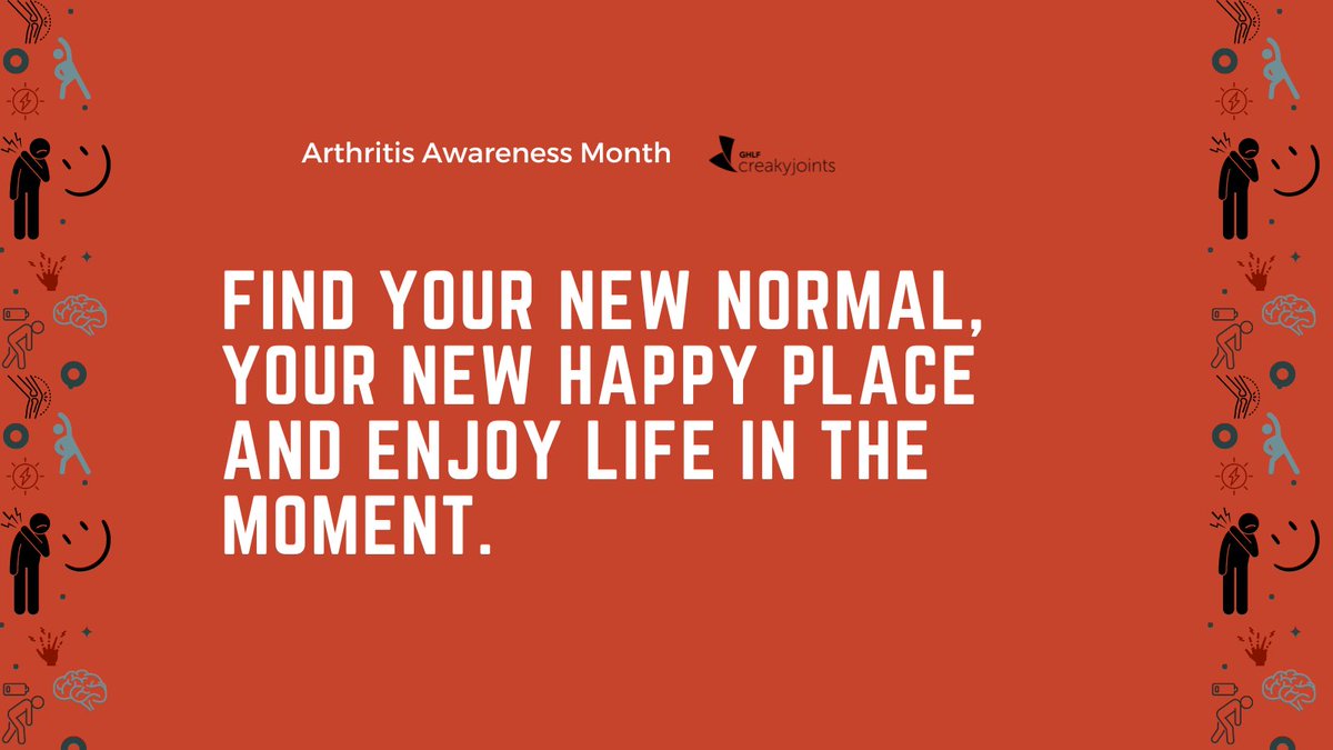 We've heard from our community that sometimes you have to find a rhythm with your new normal after just getting diagnosed with a chronic illness. It's an adjustment period for sure. Anyone else relate? #ArthritisAwarenessMonth