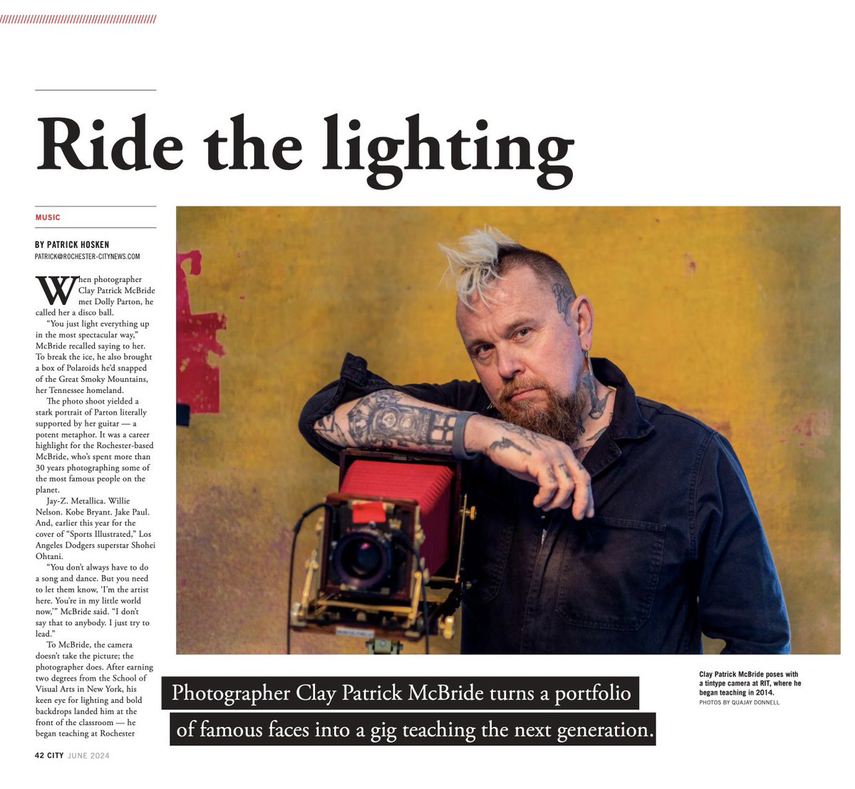 quajay's tweet photo. I also had the opportunity to shoot Clay Patrick McBride for the June issue of @roccitymag at his request 🥲 New issue on stands now. https://t.co/DmdqhJ3caZ