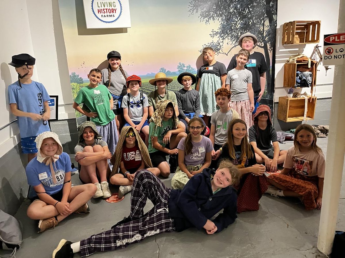 On Wednesday, our 5th graders took a field trip to the Iowa State Capitol and Living History Farms! They had a fantastic time exploring history and learning about our state's government. 🏛️🌾 #rollblue #GrowingTogether