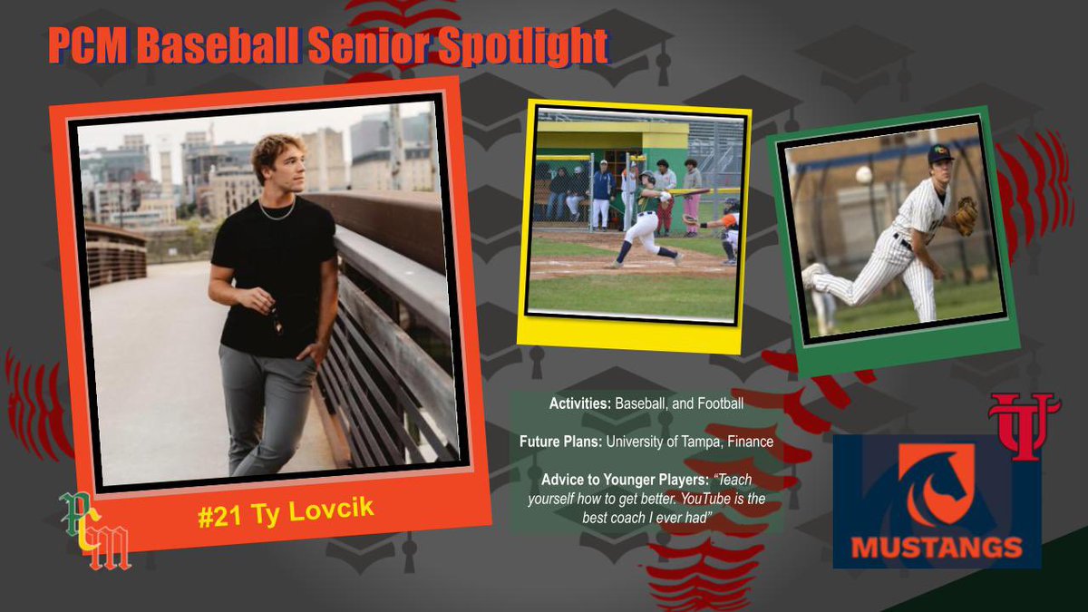 Celebrating our seniors!  Congrats to our 2024 Senior, Ty Lovcik!