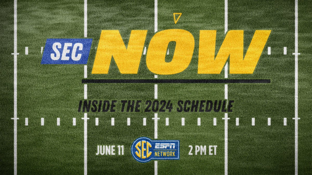 🏈 Television windows will be announced for all remaining SEC-controlled games on Tuesday, June 11. SEC Now: Inside the 2024 Schedule 🗓️ June 11 ⏰ 2 PM ET 📺 @SECNetwork More broadcast info including window definitions: SECSports.com/fbtv