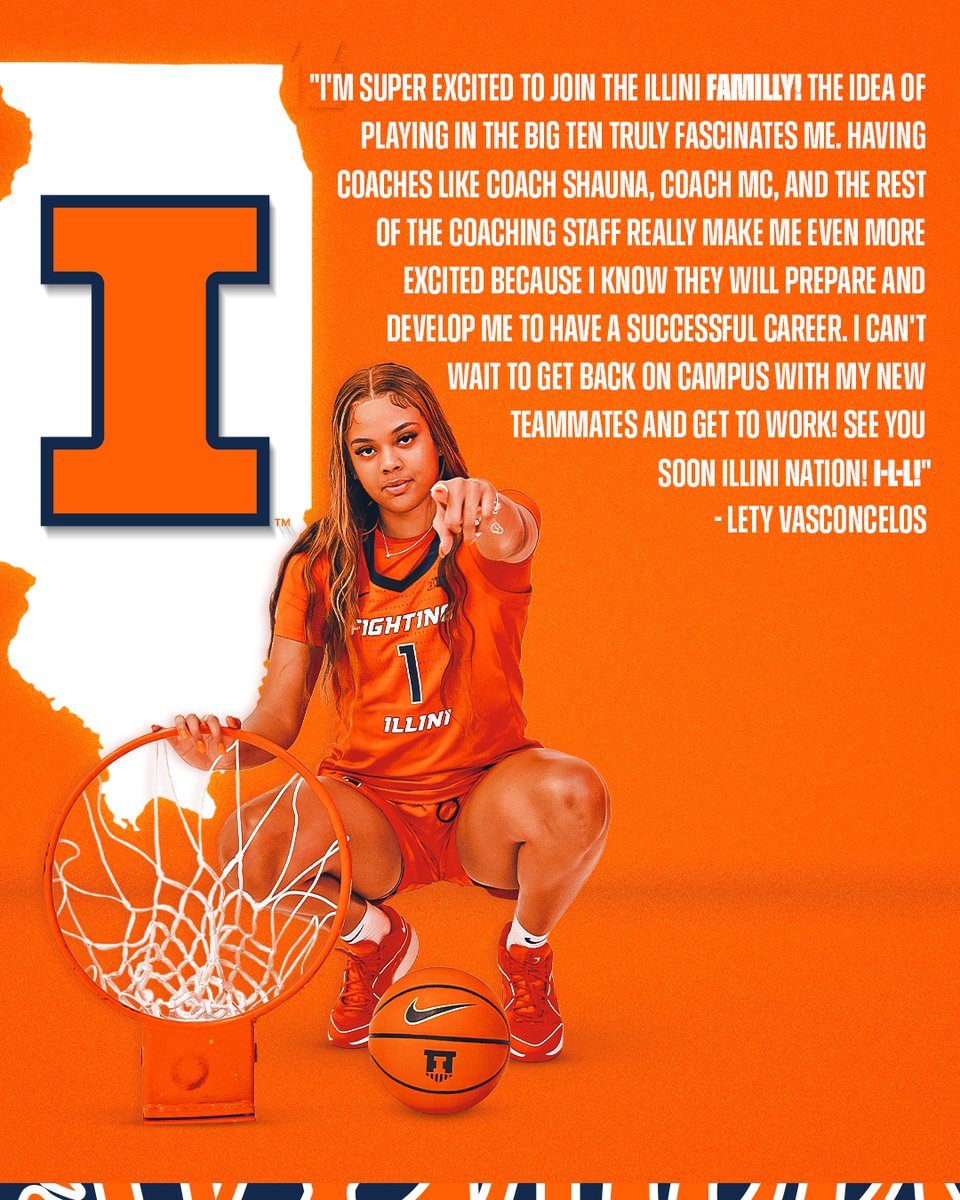 Lety Vasconcelos is an Illini! 🔶🔷 Check out what Lety and Coach Green had to say! #Illini | #HTTO | #OneWay