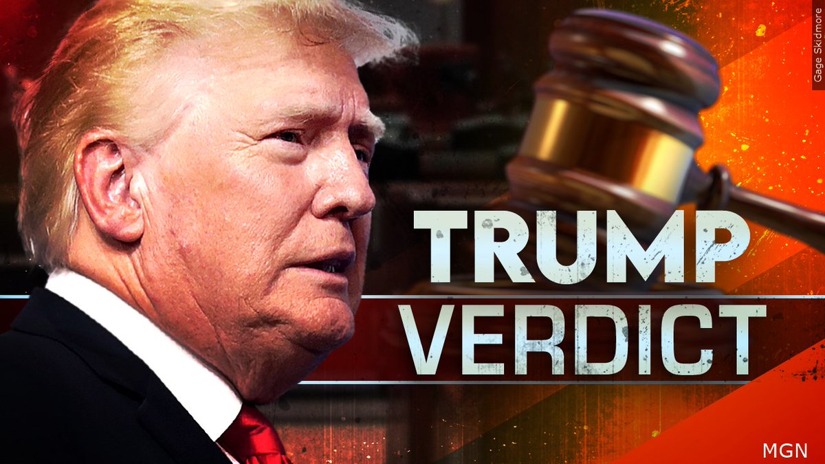 BREAKING: Former President Donald Trump has been found guilty on all 34 charges against him. @NorthernNewsNow #Trump #trial