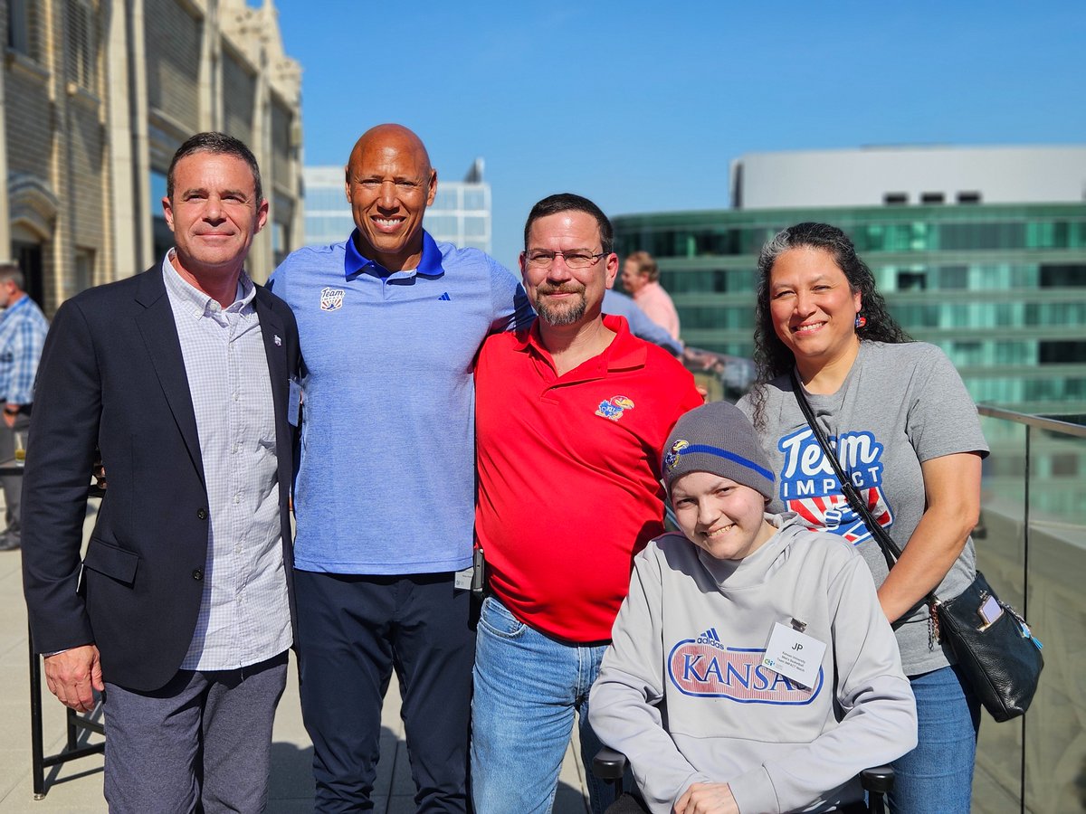 Thank you to @GoTeamIMPACT's CEO, Joe Daniels, Coach Q @fq212, JP, and JP's parents, Tom and Michelle for joining CHA's Board of Directors and staff yesterday in Kansas! Learn more about Team Impact, JP and Coach Q: teamimpact.org/about/blog/who…