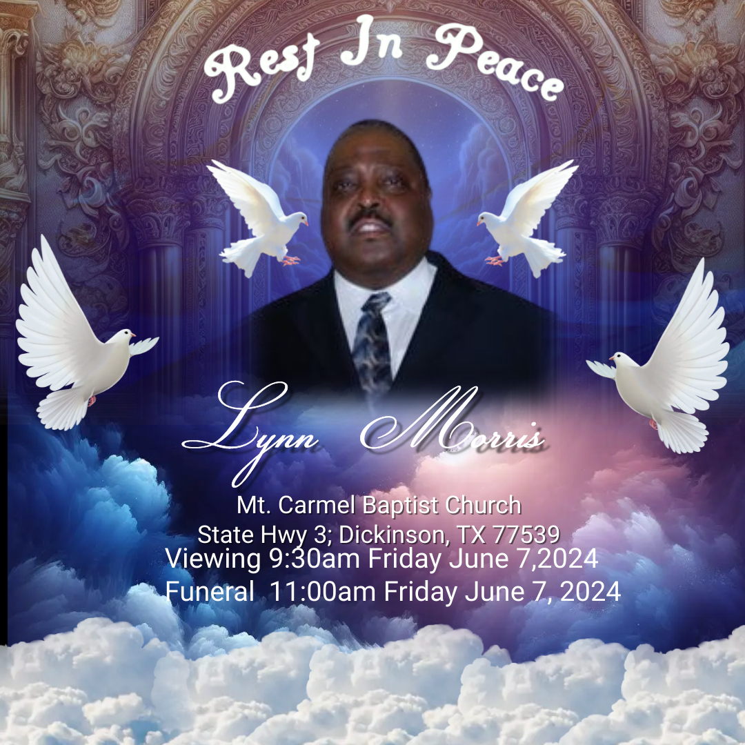 It's with a sad heart that we must announce the passing of former PVAMU NAA President Lynn Morris. Please pray and feel free to send flowers and testimonials on behalf of the Morris family. 
The family has entrusted the services to: 
A Psalm of Life (apsalmoflife.com)