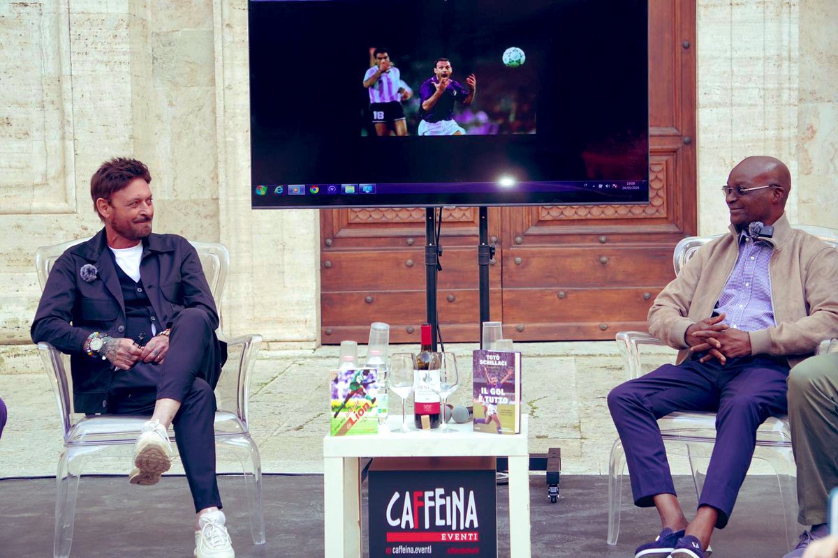 The president of our NGO Roger Milla Program, the legend Roger Milla, was honored by the Municipality of Pienza in Italy.  He was received by the Mayor of this town in the person of Totto Schillaci. 

 #Save140000Children 🌍
 #NomaFund
 #Noma