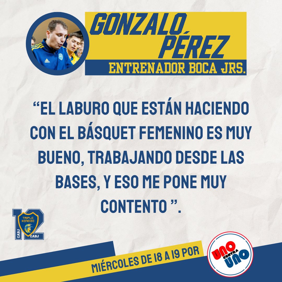 TripleXeneize's tweet photo. ๐ฃ๏ธ Pasรณ un nuevo #TXRadio por @ucubasquet con la visita de @gperez44, entrenador en jefe de @BasquetBocaJrs ๐ซก๐
๐ป La entrevista y el programa completo disponible en nuestro canal de #Youtube
https://t.co/3yNkO8N6qO
#BocaEsBasquet #DaleBoca ๐ฆ๐จ๐ฆ https://t.co/w9PqEu5VVr