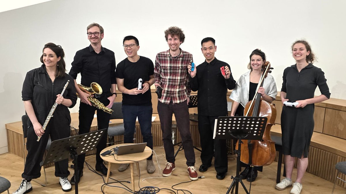 A really great PLAY event at Jesus Digital Hub this eve, fascinating compositions & fab live performances with a variety of games controllers! Thanks @Robert_Laidlow @ellensargen @bofantheone @HongshuoFan (did the software too!) & superb @HouseBedlam @oxfculturalprog @RNCMPRiSM