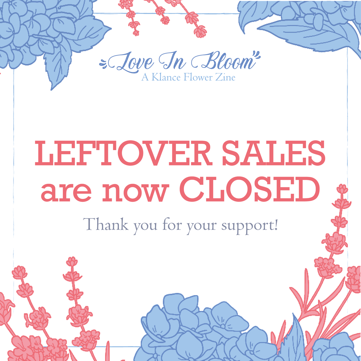 🌸 LOs are now CLOSED

Thank you so much to everyone who supported us along the project, we couldn't have made this without you!
Shipping will begin soon, keep an eye on your inbox🌼

#klance #klancezine #keithkogane #lancemcclain #vld #vldzine #voltron #voltronzine #keithxlance