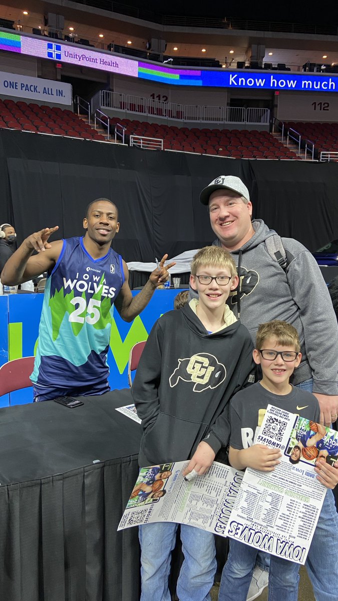 @CUBuffsMBB Not a fair question, but if you're really going to make me choose just one, I have to go with @kin_wright25! He gave us a 'Go Buffs' from the floor and treated me and my boys great when we met him with the @iawolves in 2022! #ForeverBuffs