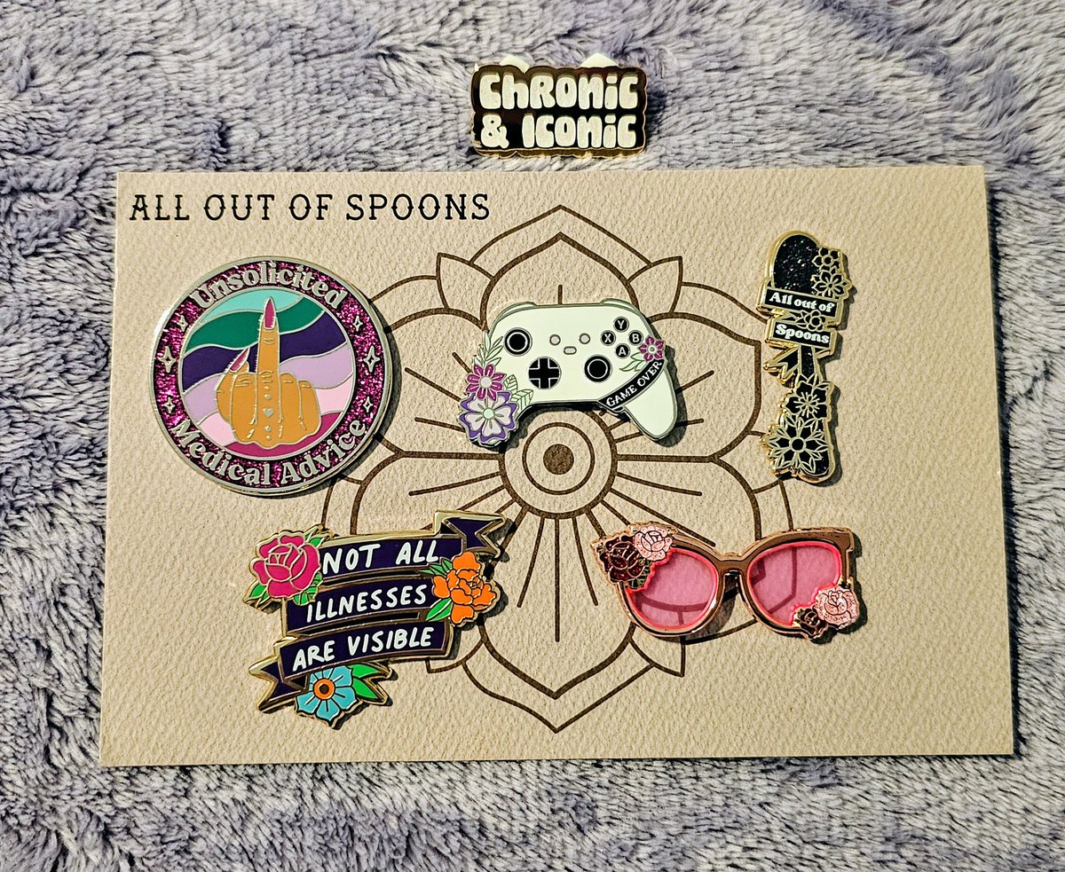 New pins! 😍
#crowdfunding #snarkyco #alloutofspoonscollection #mentalhealth