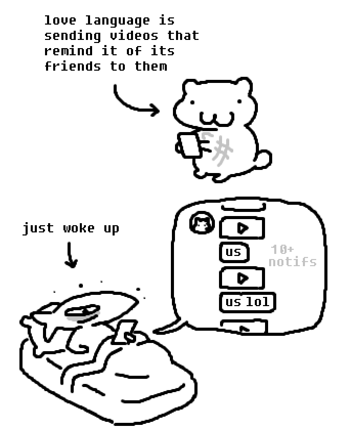 cuptoast's tweet photo. sending video is how i show u i like u.... https://t.co/V6cMcENJ3Z