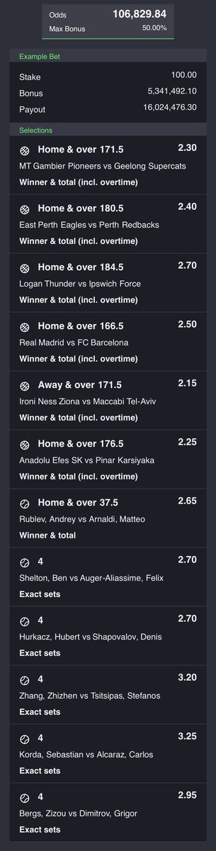 BASKETBALL 🏀 Win and overs 🥰🔥 100K ODDS 650 to won 100million🤝 Safe for high stake 🍀❤️‍🩹🙌💯✅ Code here🇳🇬 t.me/+QE-T3uJ2TE9lN… SPORTYBET GO PAY US MILLIONS TODAY💯