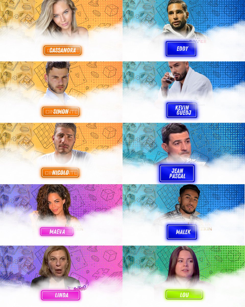 Voici les 10 premiers candidats qui devraient participer à cette troisième saison #Les50 . 

* Cassandra #Les50 
* Simon Castaldi 
* Nicolo 
* Eddy #ThePower #SecretStory 
* Kevin Guedj 
* Jean Pascal #StarAcademy
* Malek #IDLT
* Maeva 
* Linda #LesAnges 
* Lou #Influenceuse