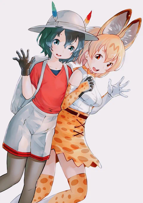今日の過去絵は、かばんちゃんとサーバルちゃんです。 