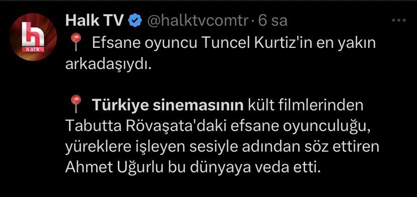 Halk TV, 'Türk Sineması' yerine 'Türkiye Sineması' ifadesini kullandı.