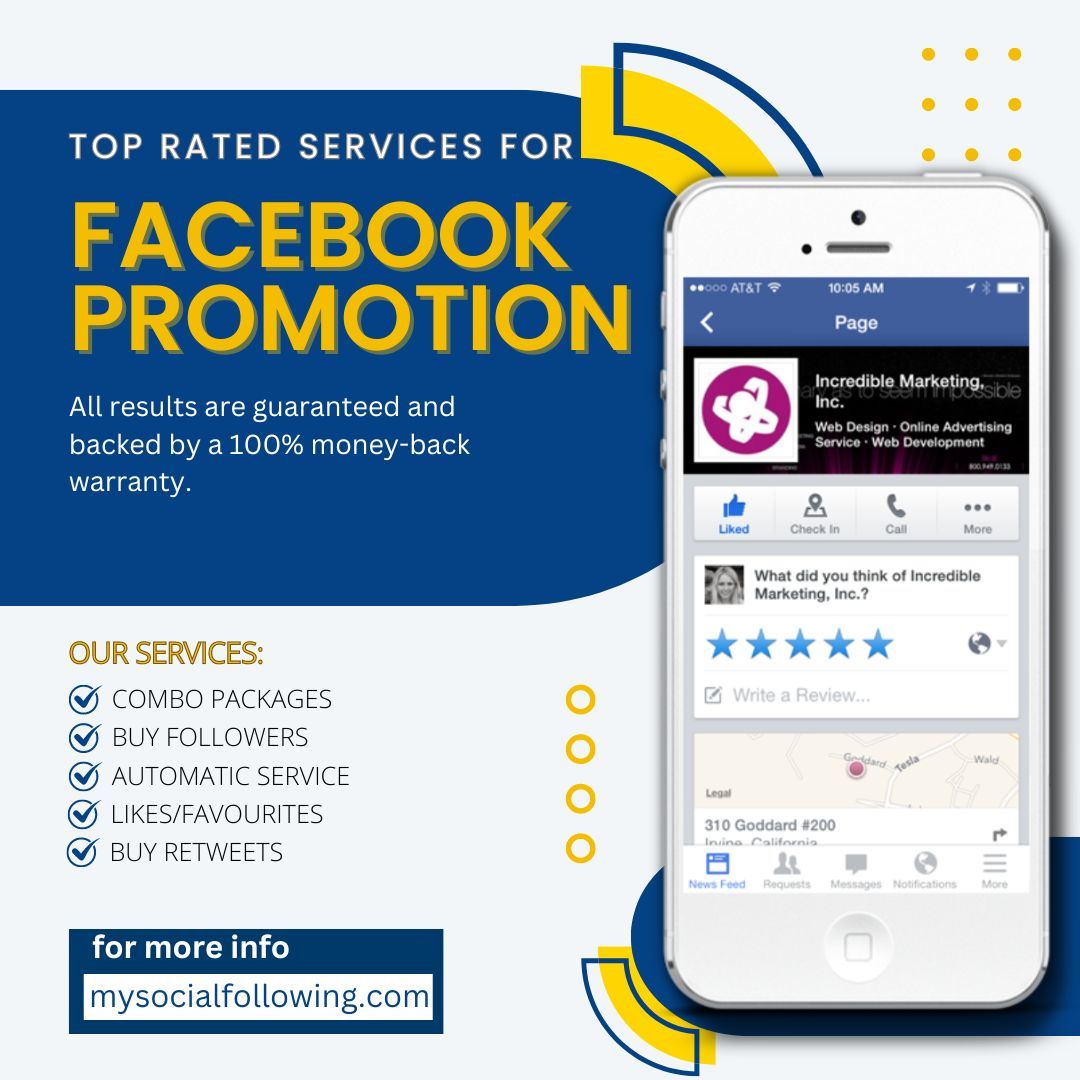 Our Facebook marketing services will boost your page to the top of the organic reach rankings, increasing your following and engagement through targeted, highly targeted, and relevant paid ads. 

Learn more: mysocialfollowing.com 

#facebookmarketing #facebook #organicreach