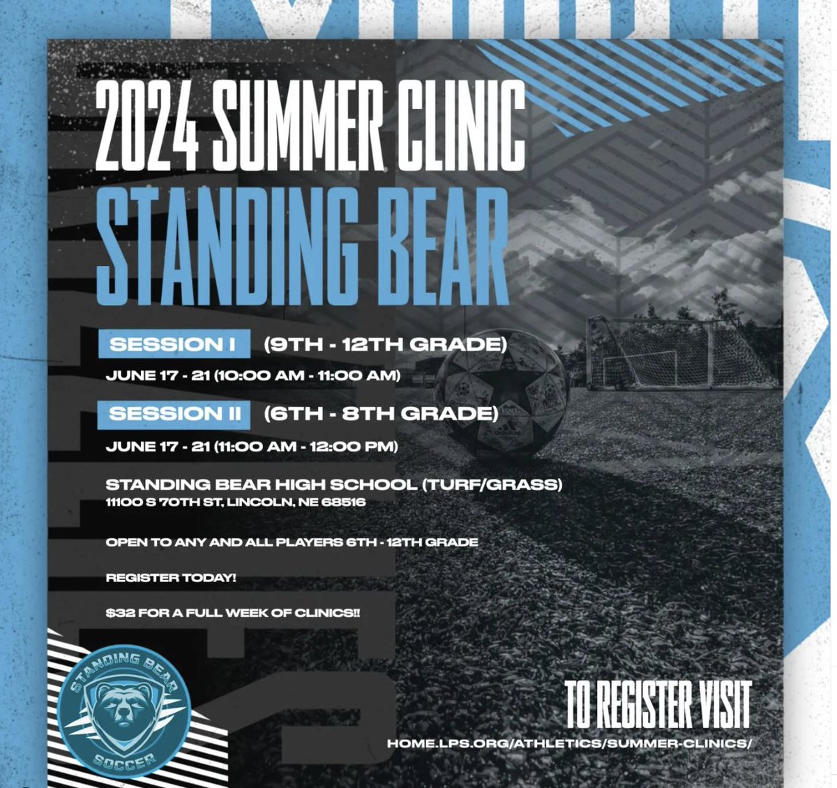 LSBboyssoccer's tweet photo. Be sure to register for Summer Clinics if you haven't done so yet! We'll be working hard, having fun and continuing to build our program as we approach our first varsity season in 2025! ⚽️🐻⚽️

Sign up here: https://t.co/sPzrf37Raa https://t.co/QFeJrAhGei