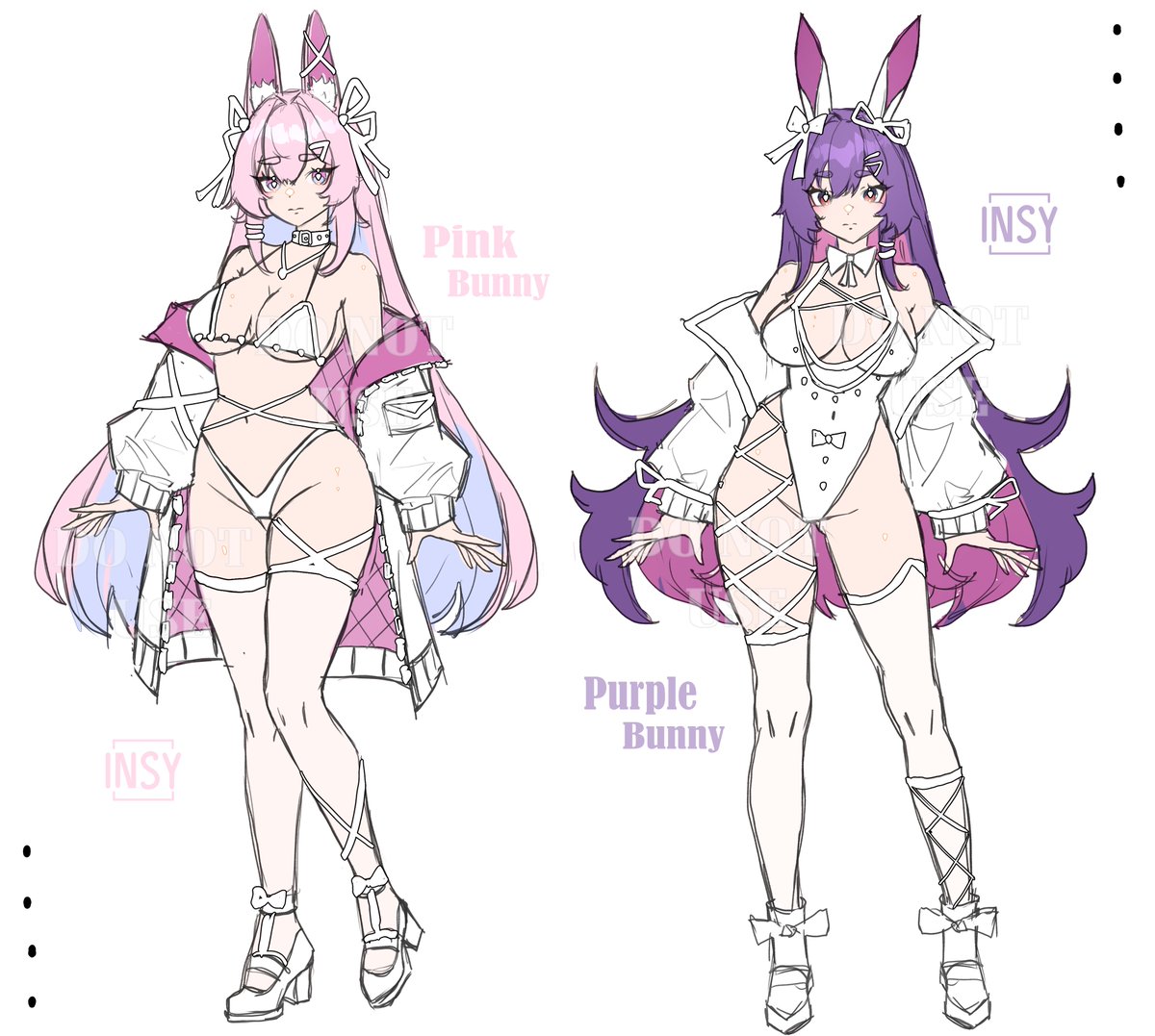 ~Characters Design~

🐰💜You can offer the price you think is right! 
Offer in DM! Thank you! <3  

Minimum offer: $100
Auto-buy: $350
 
•Only design, not a rigging
•Commercial use 
•PayPal   
•No rules   
•No refunds  

#adoptables #adoptable #adopts #oc #Vtuber #VtuberEn
