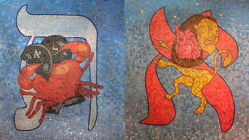 printmag's tweet image. The Daily Heller: Zodiac Signs Revived as #Mosaics 🌌

There is #symbolic beauty in the #astrological signs of the #Zodiac, and an #aesthetic auspiciousness in the #Hebrew #alphabet.

Read the full story on PRINT: l8r.it/wDvC