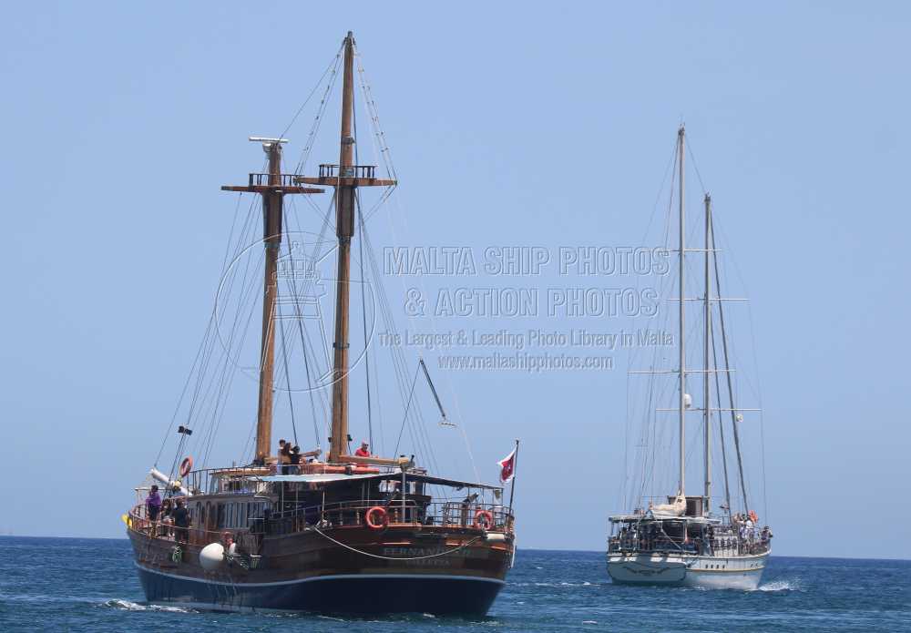 #Turkishgulet #passengerboat #FERNANDES_II #leaving #grandharbourmalta - 23.05.2024 - maltashipphotos.com - NO PHOTOS can be used or manipulated without our permission