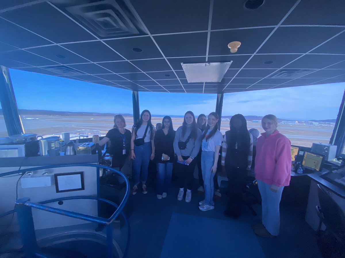 It was truly inspiring to welcome 50 high school students to YYT today during the @Elevateaviators Cross Country Tour! Participants learned about the various career paths in aviation and toured our Fire Hall, @CougarHeli facilities, and the @navcanada control tower.