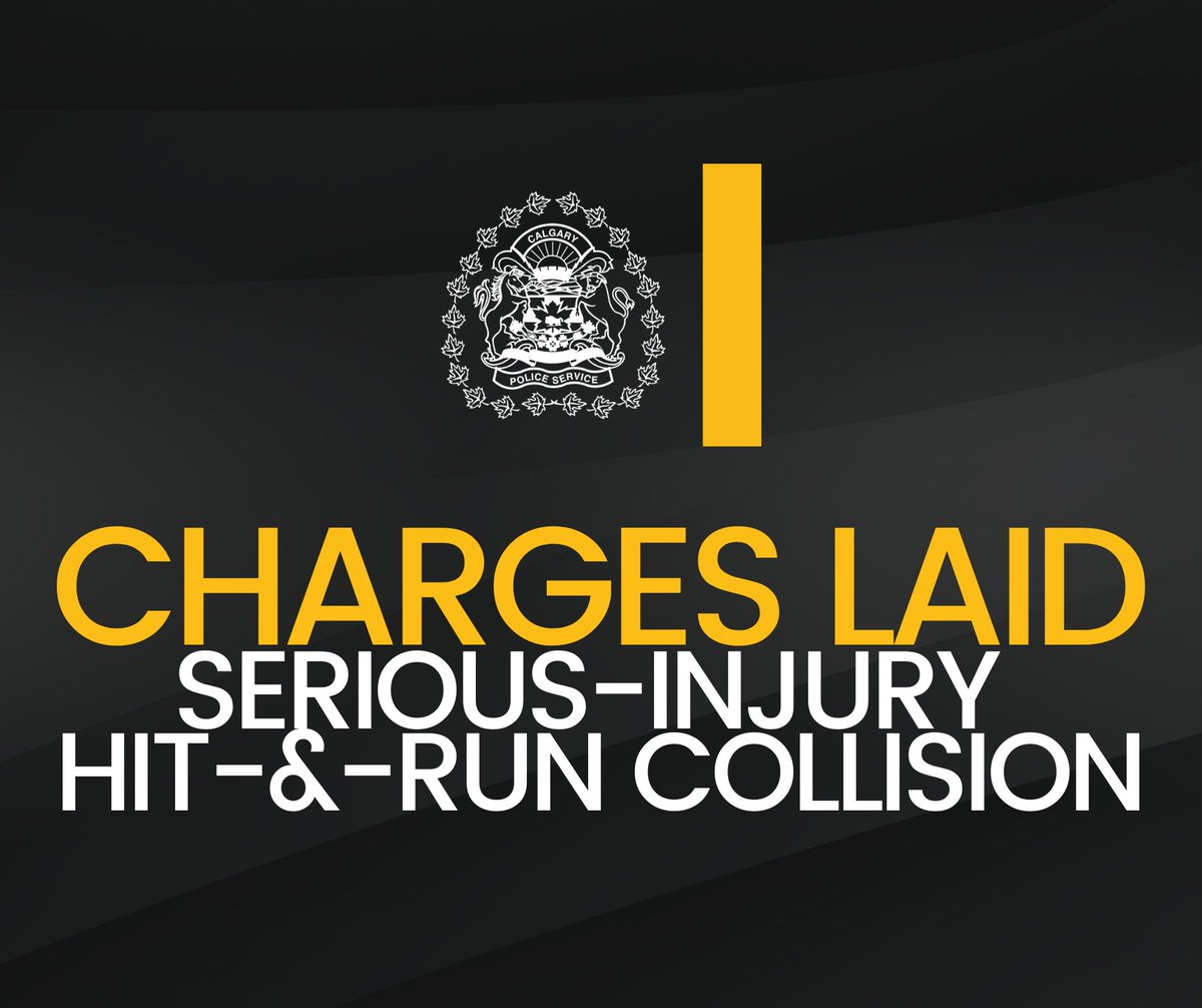 🔵 CHARGES LAID 🔵 Our Traffic Section has charged a youth in relation to a hit-&-run collision that occurred earlier this year in the northeast community of Pineridge. Details of the incident & charges can be found in the release. 🌐 newsroom.calgary.ca/charges-laid-i…