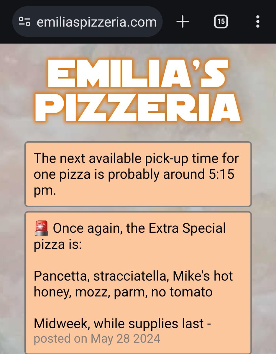 A lot of people still think getting early pizzas is as difficult as it was during lockdown. 4 years ago, we were sold out by now. But it ain't like that anymore.