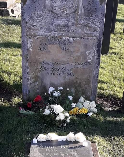 #otd 1849 Anne Bronte was buried at St. Mary's churchyard, Scarborough - in the shadow of Scarborough Castle, the spot Anne had chosen for Edward Weston's proposal to Agnes Grey in her debut novel published two years earlier.