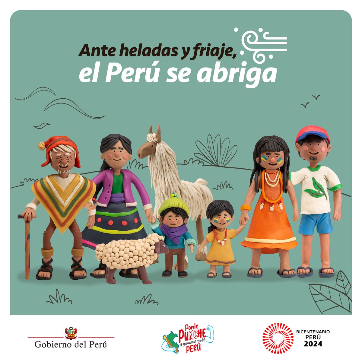 ✅ El Gobierno trabaja para proteger a nuestros hermanos de las heladas y el friaje. ¡Estamos comprometidos! #ElPerúSeAbriga
#PonlePunchePerú 🇵🇪