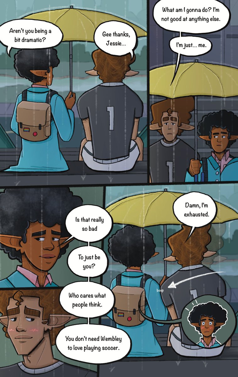 Pg. 50 A little bit of a heart to heart ❤️ #webcomics #queer #comics