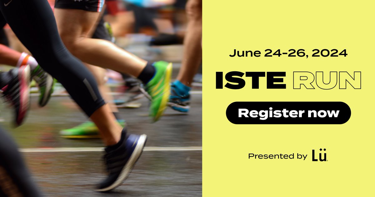 LuPlayground's tweet photo. Lace up your sneakers — #ISTERUN is back for its third edition! 🎉

Join us from June 24 to 26 for an exhilarating workout through the streets of Denver, led by the Lü team and runner @SeymourEducate, all part of the #ISTELive24 experience.

Register here: https://t.co/WFIV14mR2x https://t.co/V1dNYAoVnC