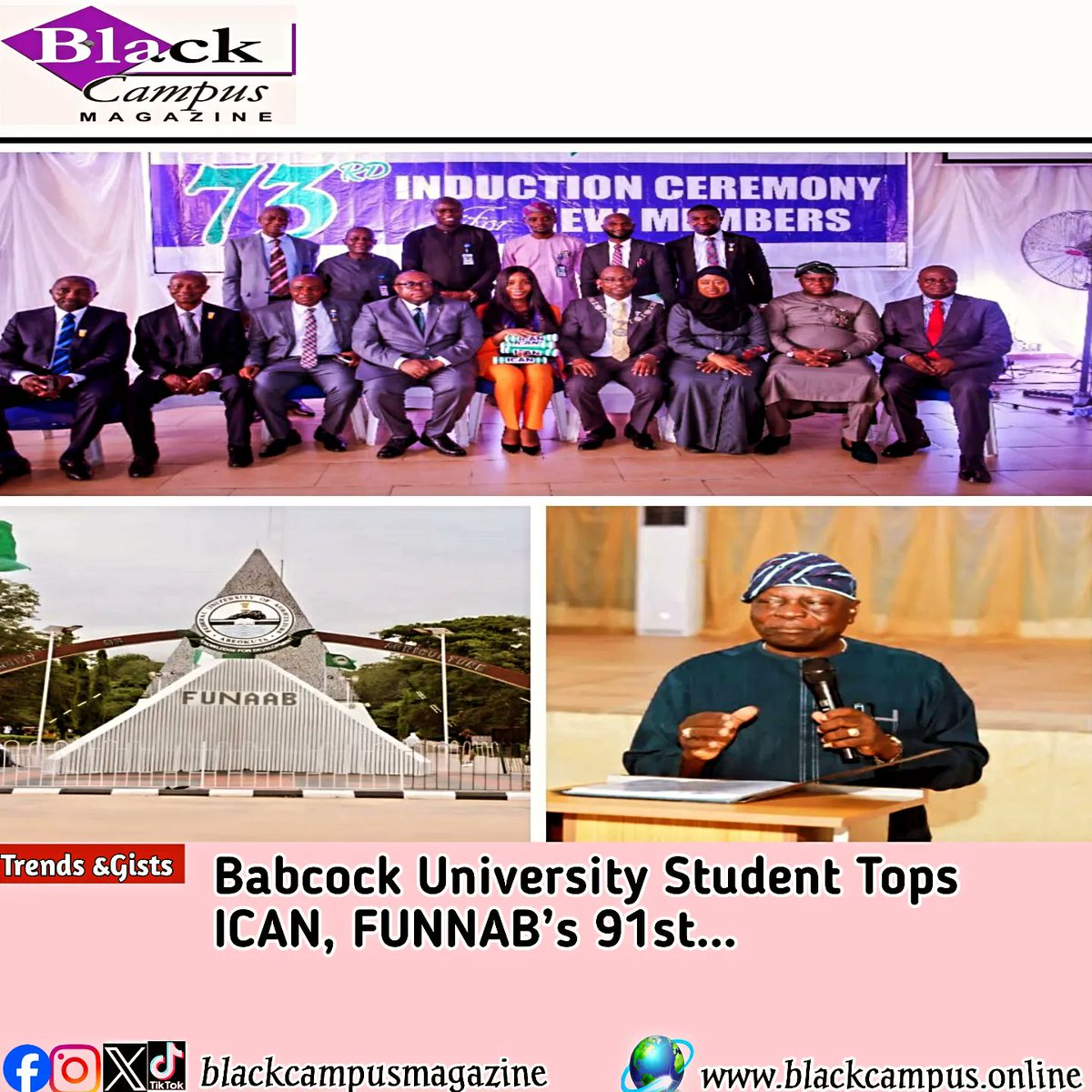 Babcock University Student Tops ICAN, FUNNAB’s 91st… b.blackcampus.online/babcock-univer…
.
.
.
#funaab #university #students #ican #goviralreels 
#babcock #reelsvideo