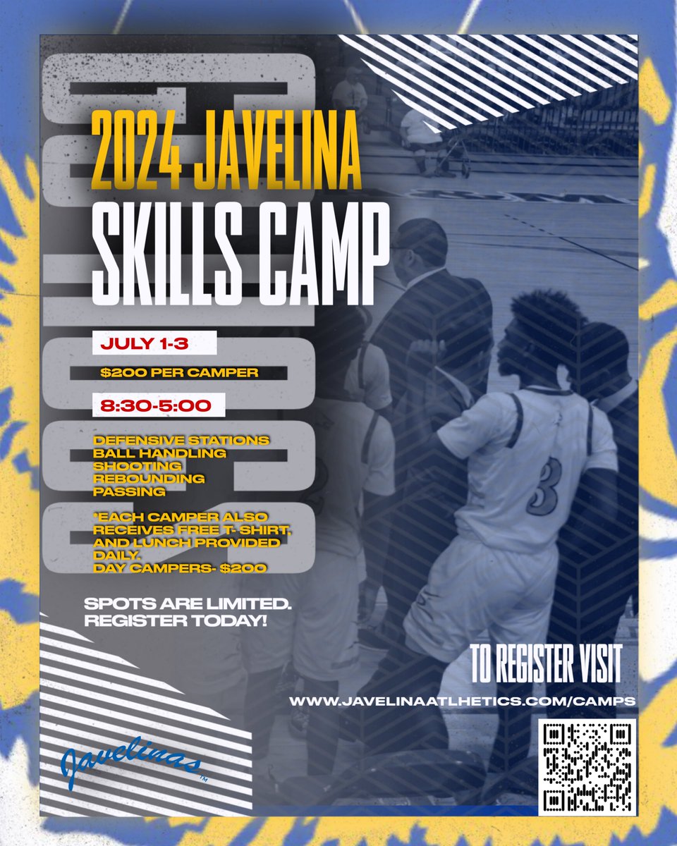 We are ONE MONTH away from our annual Javelina Skills Camp! Don’t miss out on an opportunity to learn from our coaching staff and be on our great campus this Summer! #nexevel🐗🏀