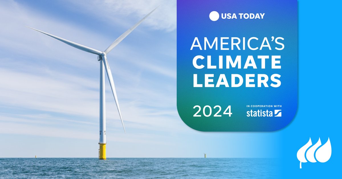 We're thrilled to be recognized by <a href="/USATODAY/">USA TODAY</a> as one of America’s Climate Leaders 2024 for the 2nd year in a row. 💚🌱🌎 Our journey towards carbon neutrality is in full swing, with a target to reach zero scope 1 and 2 emissions by 2030. (1/3)