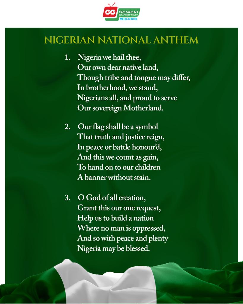 Introducing the new Nigeria National Anthem! A new era, a new voice, a new spirit! Our nation's anthem has been reborn, reflecting the hopes, dreams, and resilience of the Nigerian people. Let us stand united and proud, singing with one voice, as we forge a brighter future