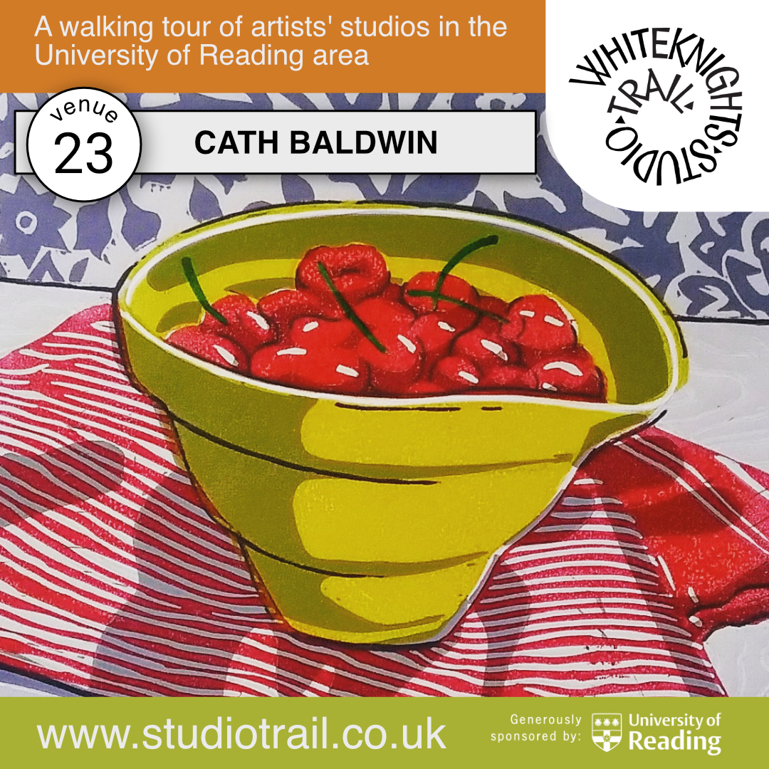 CATH BALDWIN: PRINTMAKING
studiotrail.co.uk
Mark the 8th and 9th on your calendars. We look forward to seeing you.
 #wst2024 #whiteknightsstudiotrail #wstreadinguk #rdguk