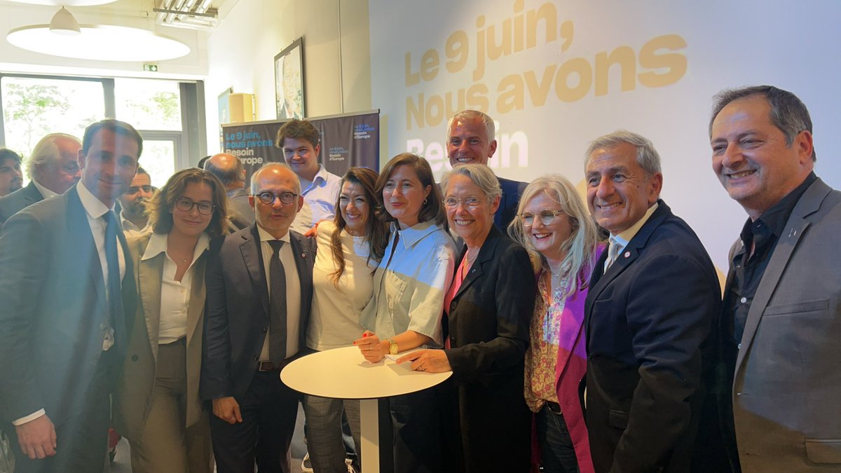 À #Marseille, autour d’<a href="/Elisabeth_Borne/">Élisabeth BORNE</a>, pour affirmer haut et fort que nous avons besoin d’Europe.

Le 9 juin, face à tous ceux qui portent un projet mensonger, de repli et basé sur l’agitation des peurs, nous défendrons une Europe unie, solidaire, et progressiste. Une Europe