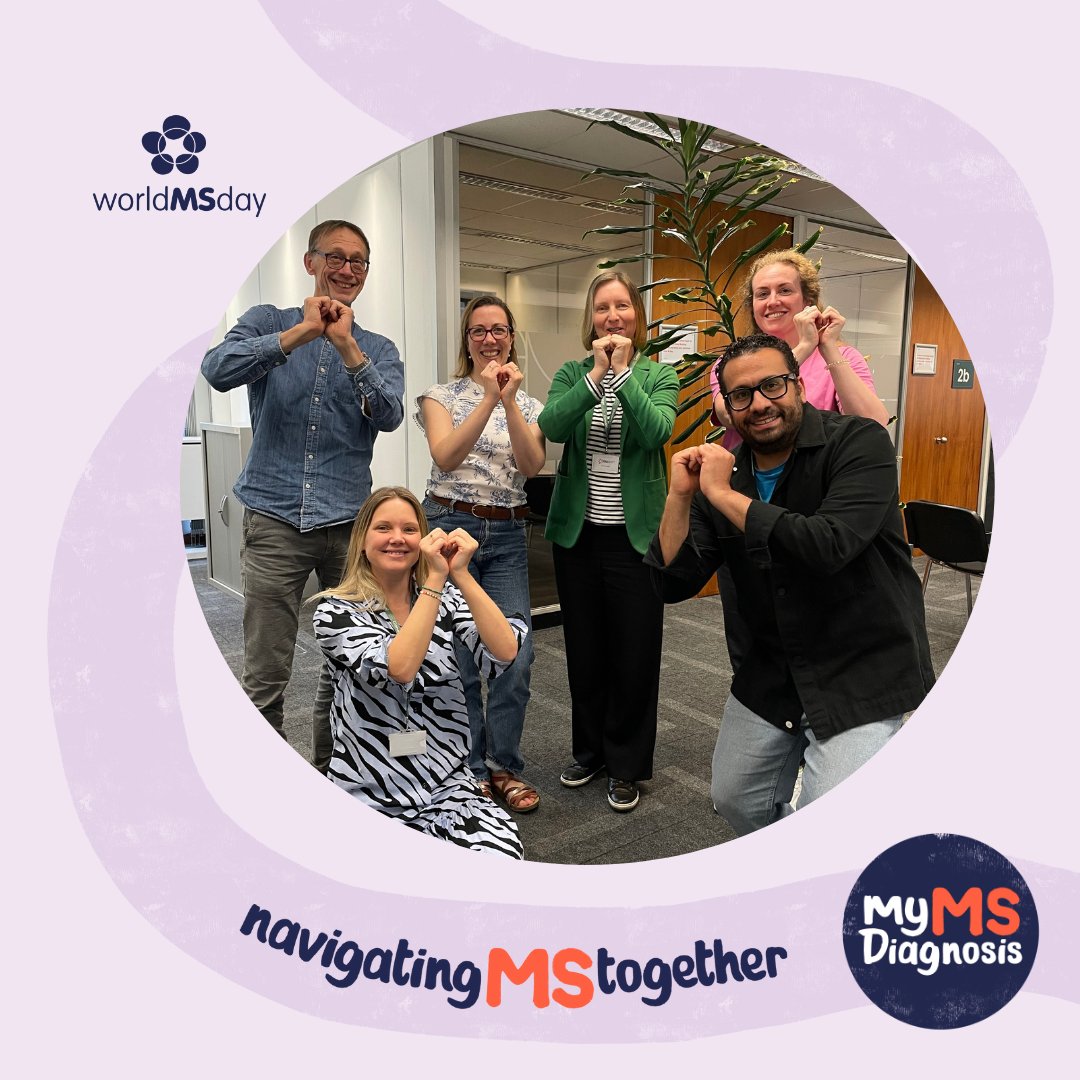 WorldMSDay's tweet photo. The team at the @MSIntFederation (MSIF) is sharing MS Hearts with the global MS community this World MS Day! MSIF is proud to co-ordinate World MS Day with it’s members. Together we’re stronger than MS!
#navigatingMStogether #WorldMSDay #MyMSDiagnosis https://t.co/lwxssPUoIC