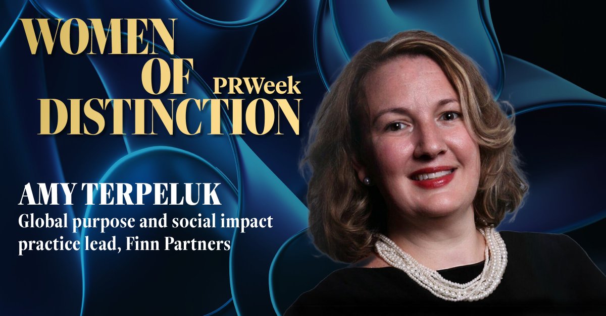 PRWeekUS (@prweekus) on Twitter photo Thrilled to see <a href="/Amyterp/">Amy Terpeluk</a> of <a href="/FINNPartners/">FINN Partners</a> recognized as a 2024 PRWeek Women of Distinction honoree. Congratulations! brnw.ch/21wKhVQ
#PRWeekWomenofDistinction Thrilled to see <a href="/Amyterp/">Amy Terpeluk</a> of <a href="/FINNPartners/">FINN Partners</a> recognized as a 2024 PRWeek Women of Distinction honoree. Congratulations! brnw.ch/21wKhVQ
#PRWeekWomenofDistinction