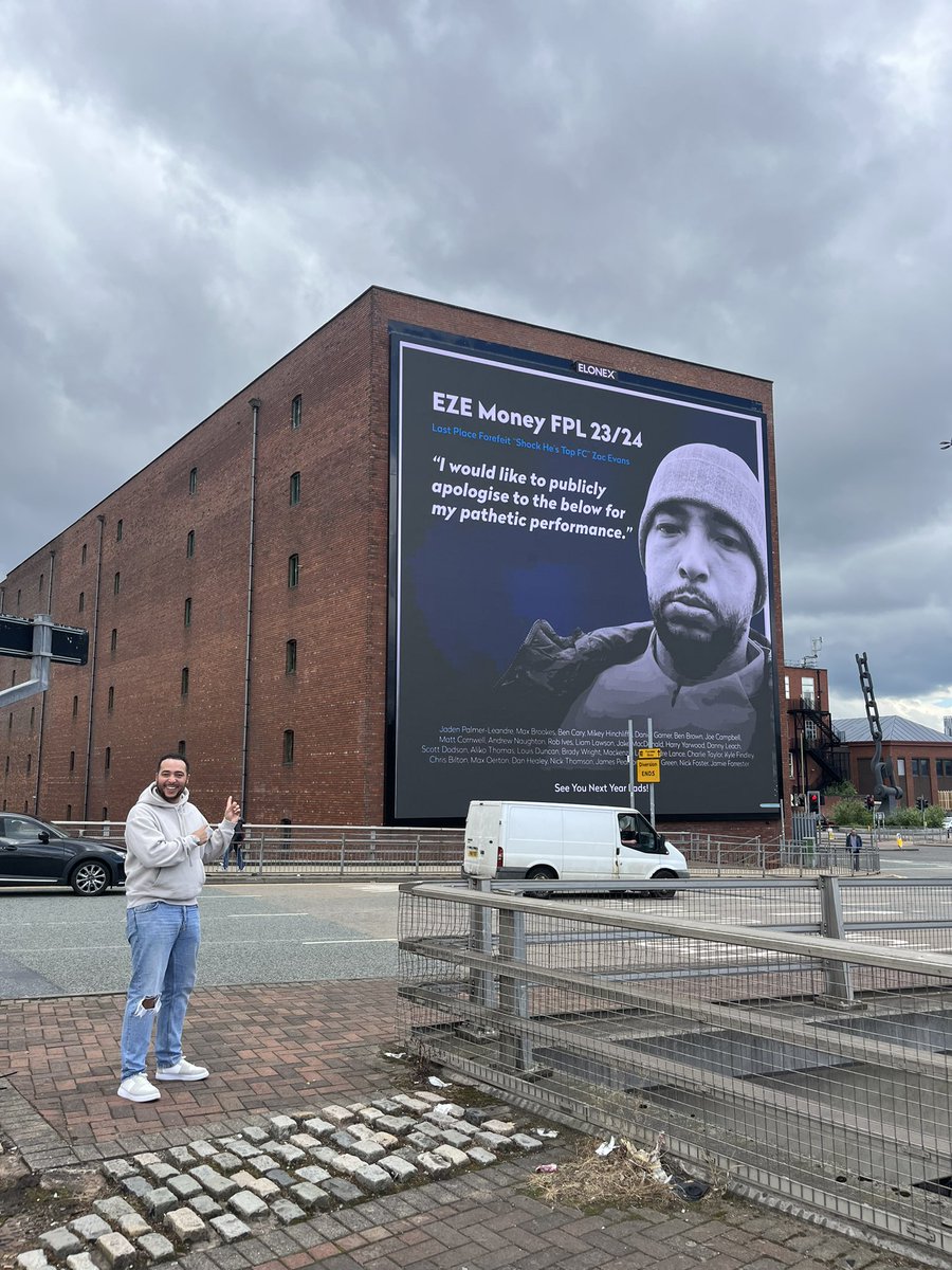 Well here it is lads my public apology for coming last in <a href="/premierleague/">Premier League</a> fantasy this season!

Thanks <a href="/ElonexOutdoor/">ElonexOutdoorMedia</a> and <a href="/23mwb/">Max</a> for sorting!

<a href="/__benbrown/">Ben Brown</a> the League Gaffa 

See you all next season ⚽️❤️👊🏾

#fantasyfootball #premierleague #FPL