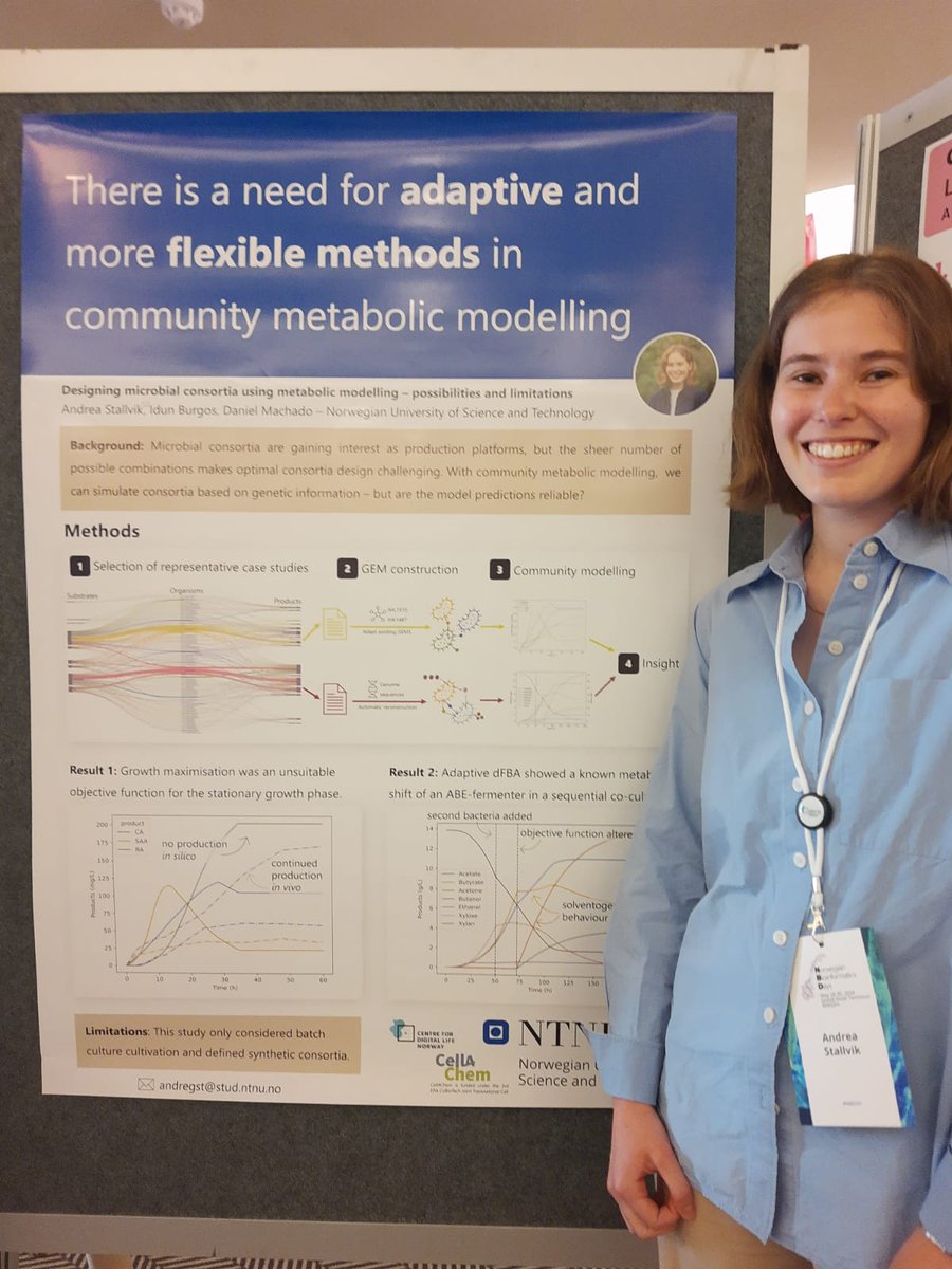 And @andreastallvik also presenting her work on microbial community modeling. 😊