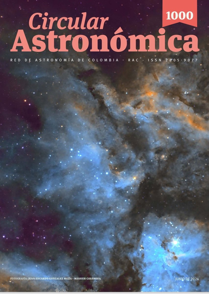 Mis respetados la CIRCULAR #1000 de la Red de Astronomia de Colombia 🇨🇴. 26 años de promocionar y divulgar la Astronomía y sus ciencias afines <a href="/RECAstronomia/">RECA</a> <a href="/astrosvd/">Santiago Vargas</a> <a href="/AstroChia/">Colombianas Haciendo Investigación en Astrociencia</a> <a href="/PlanetarioMed/">Planetario Medellín</a> <a href="/planetariobta/">Planetario de Bogotá</a> <a href="/halleyUIS/">Planetario UIS</a> <a href="/ObsLatitUD/">Observatorio Astronómico Universidad Distrital</a> <a href="/IAU_Outreach/">IAU OAO</a> <a href="/Astro4Dev/">IAU-OAD</a> <a href="/IAU_org/">International Astronomical Union (IAU)</a> <a href="/Mineducacion/">MinEducación</a>