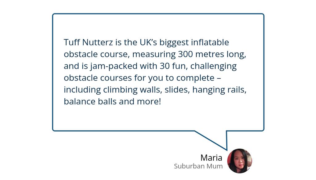 suburb4nmum's tweet image. Tuff Nutterz will be at the Surrey Sports Park, Guildford, this half-term from 25 May – 2 June, 2024 so make sure you don't miss out on the fun!

Read more 👉 bit.ly/4ar9MlY

#TuffNutterz #InflatableObstacleCourse #TuffNutterzSurrey