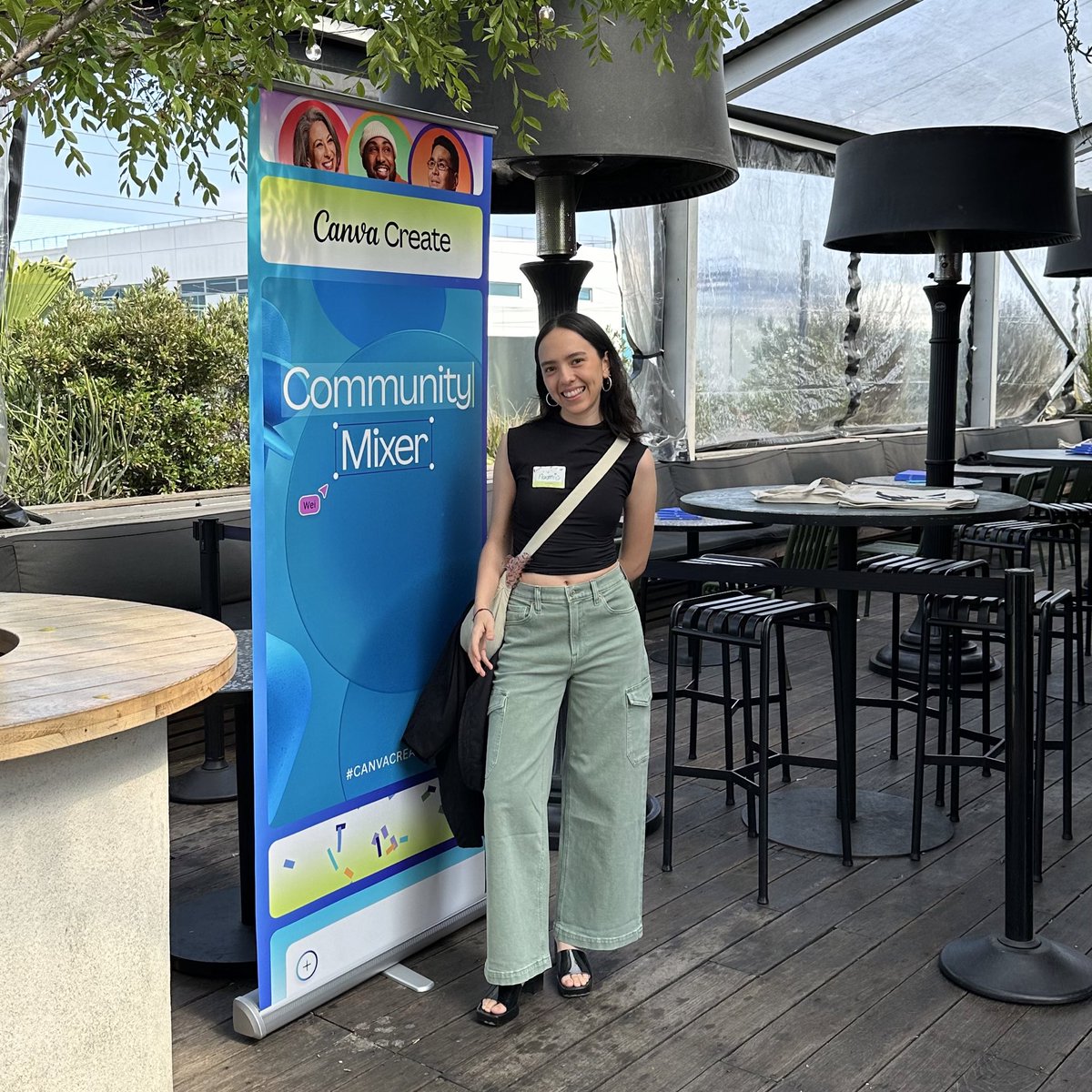 naomiormon's tweet image. Had so much fun at this community mixer before #CanvaCreate2024 in LA ✨, the food was 🤌🏻
