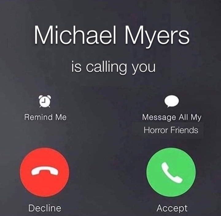 Why is Michael calling Ash. Funny answers only.... #Horrorfam #Halloween