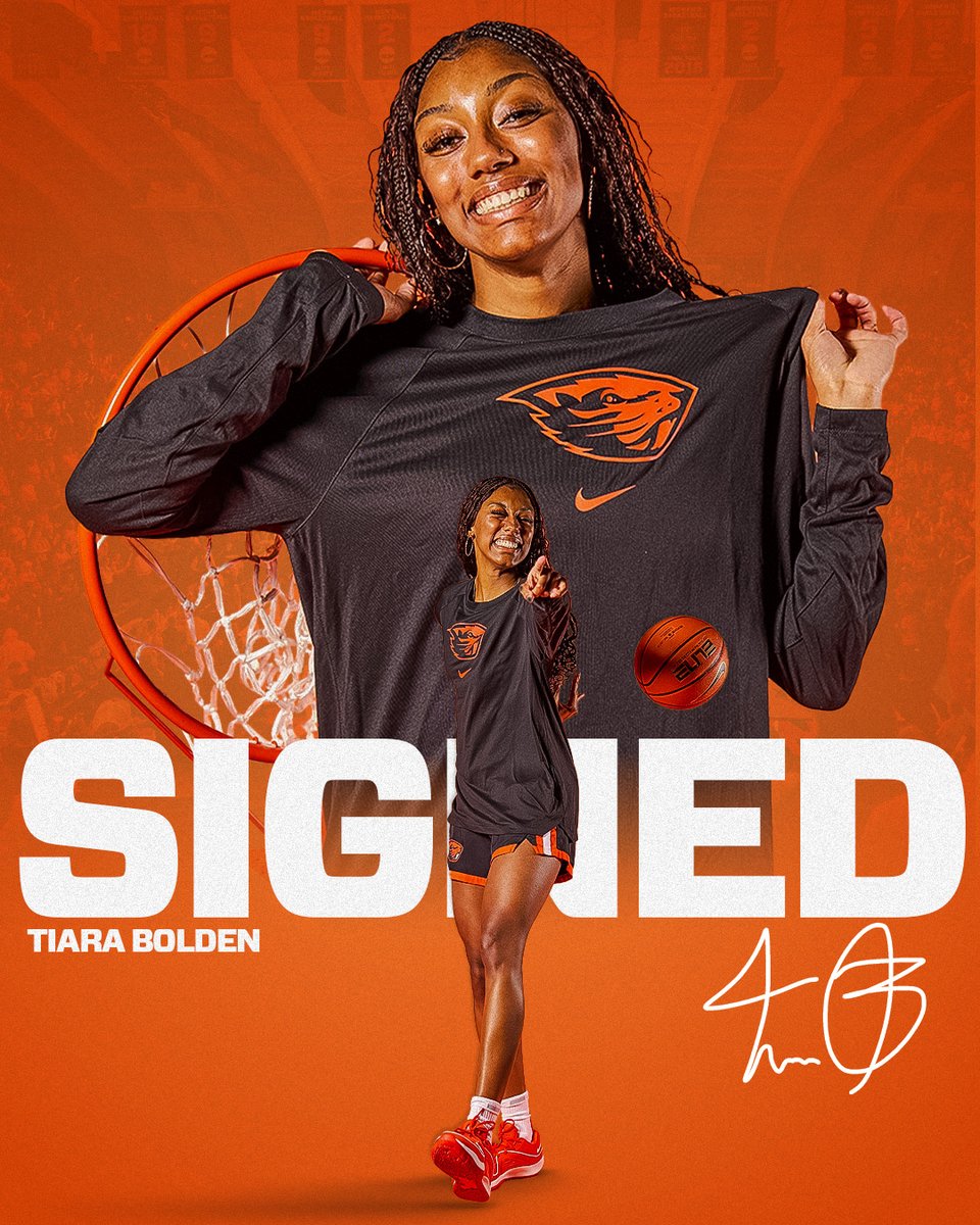 She's a Beav ✍️ 

Let's go to work, @bolden_tiara! #GoBeavs