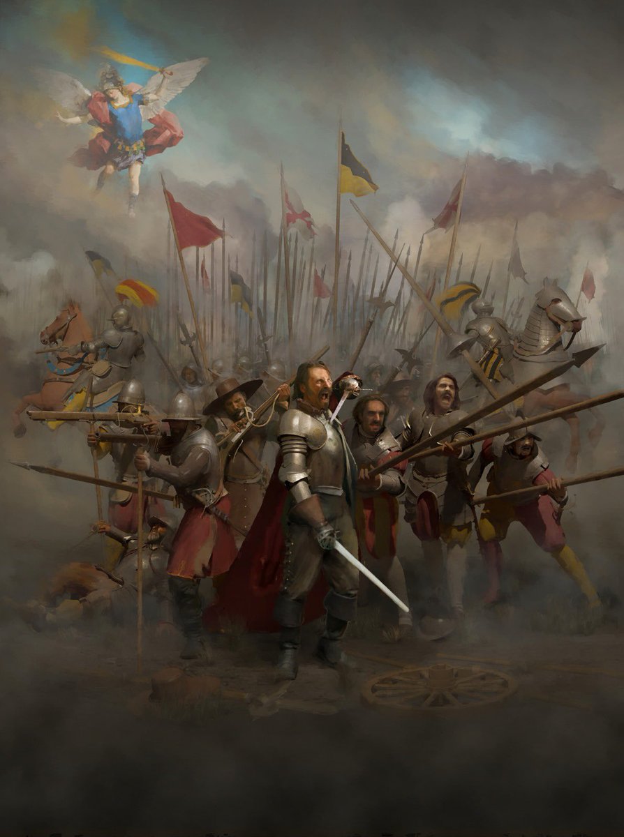 La batalla que inspiró a Felipe II para construir el Monasterio de El Escorial. Una de las mayores victorias de la infantería española. 🧵LA BATALLA DE SAN QUINTÍN Va hilo al detalle 👇