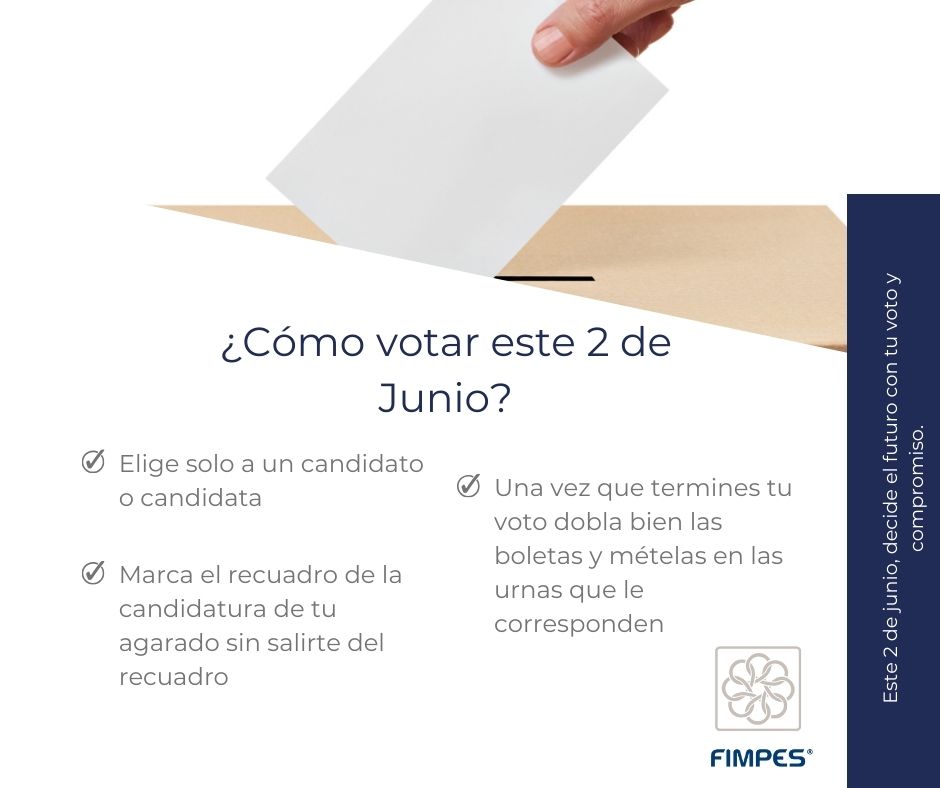 fimpes's tweet photo. Cómo votar correctamente este 2 de junio:

#EleccionesMéxico2024
#FIMPES
#DeJunio
#iesfimpes https://t.co/YhWJF5hlMF