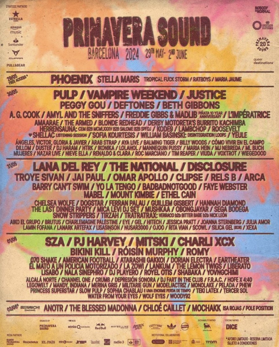 eolmosa's tweet photo. Hoy arranca el festival ‘Primavera Sound’ en Barcelona, y puedes ver la transmisión en el canal de Amazon Music en Twitch y Prime Video. https://t.co/3t7kBx6RbF https://t.co/W89Fqm9A7p